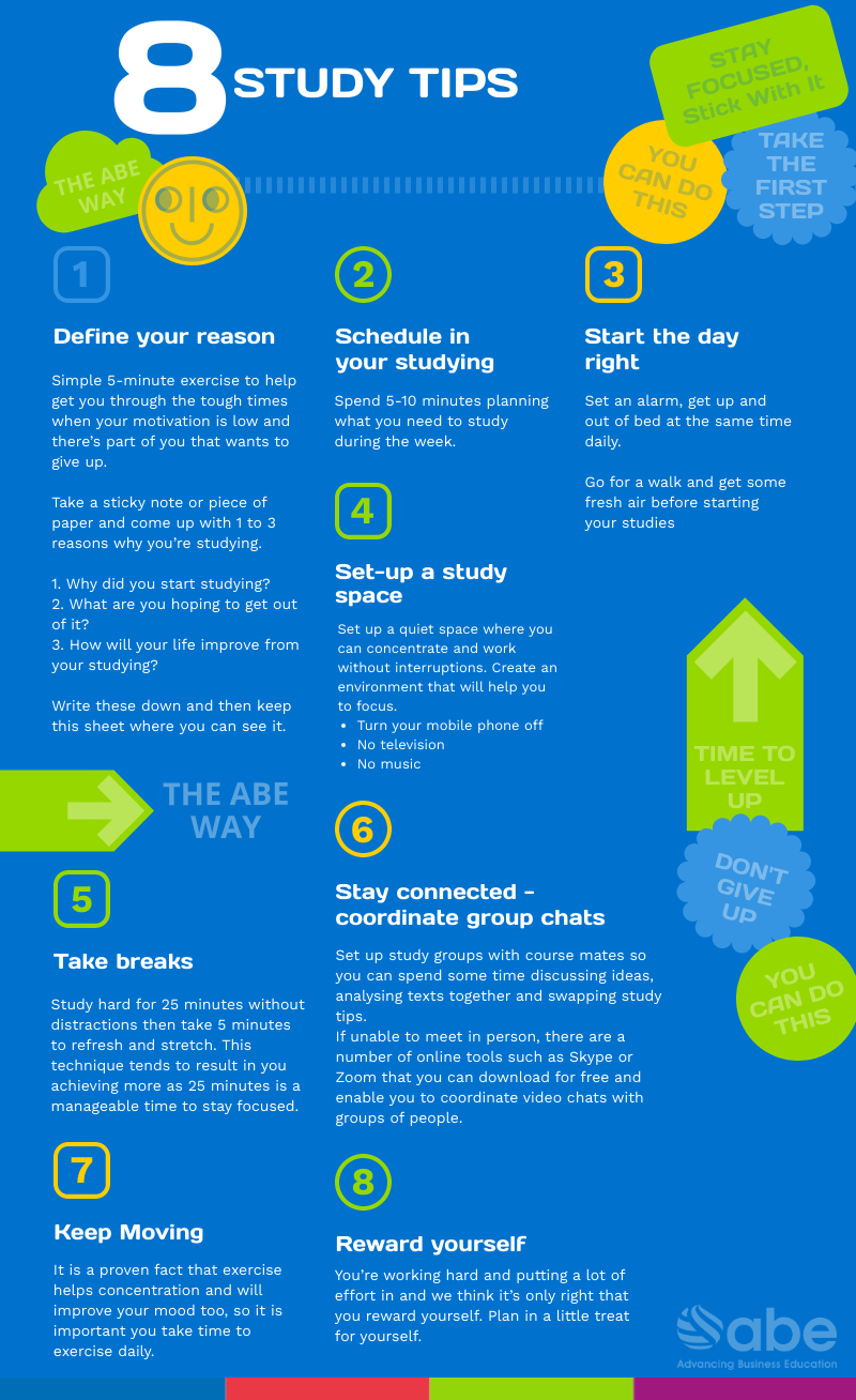 Study tips infographic